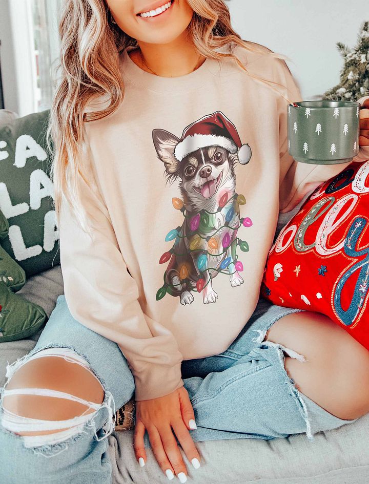 Funny Chihuahua(Chocolate) Christmas Sweatshirt product image (20)