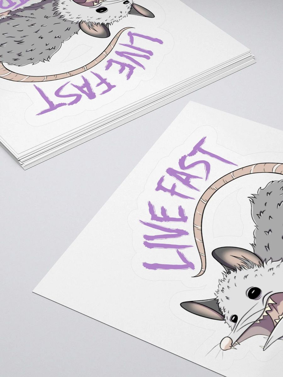 Live Fast Eat Trash Sticker product image (4)