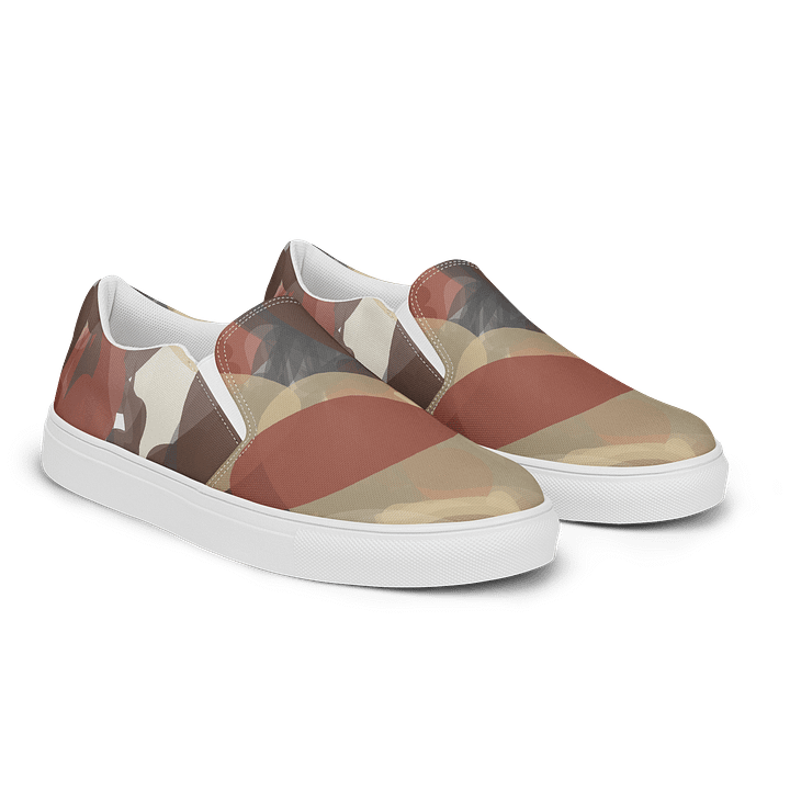 Abstract Movement Men's Slip-On Canvas Shoes product image (2)