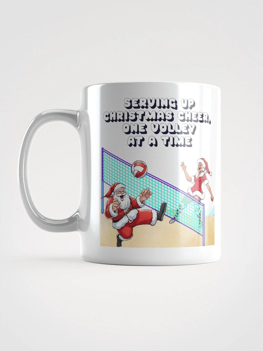 Serving Up Christmas Cheer, One Volley At A Time White Mug product image (17)