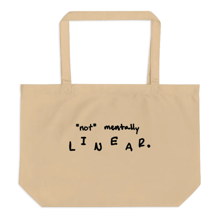 *not* mentally linear organic cotton tote product image (1)