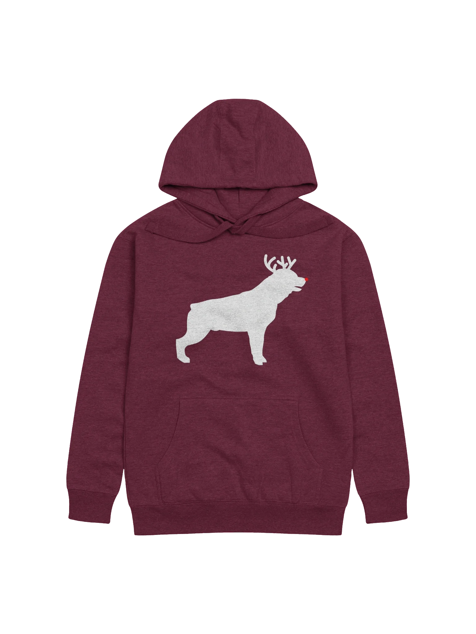 Christmas Red-Nosed Rottweiler Unisex Hoodie product image (4)