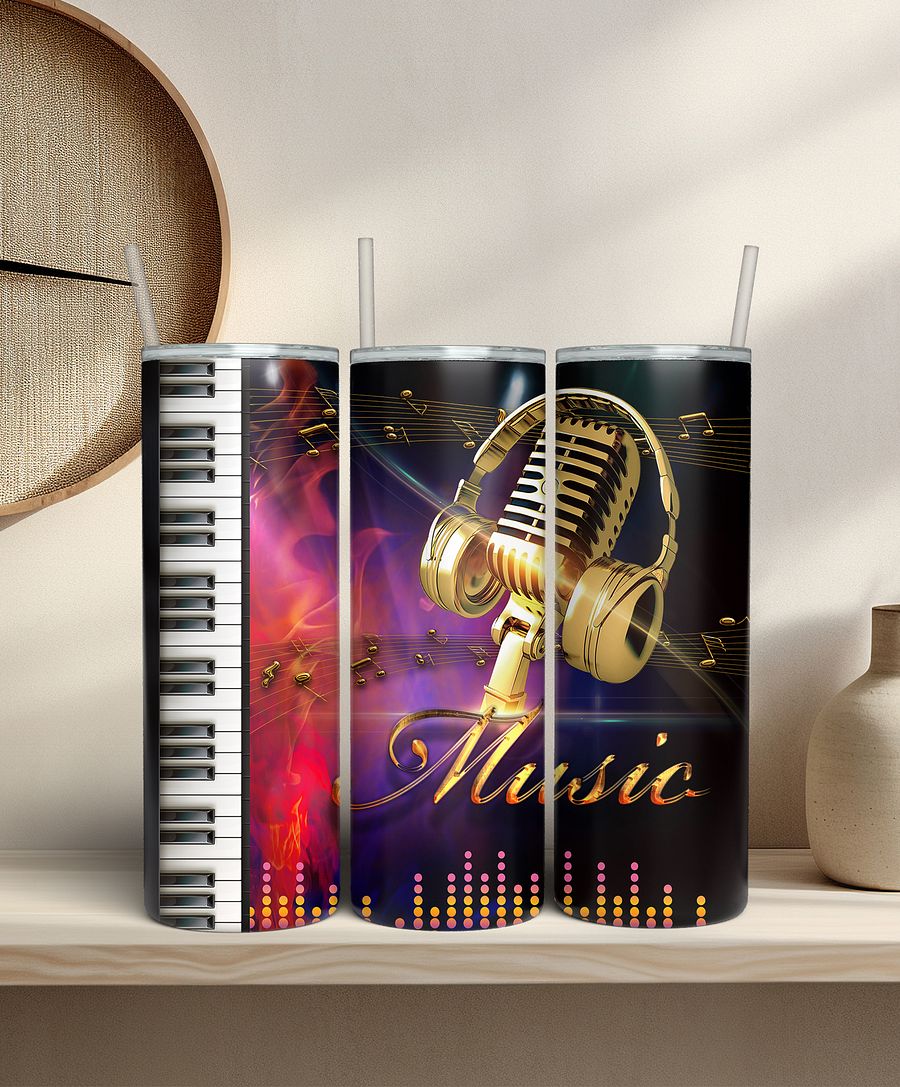 Golden Mic and Headphones product image (2)