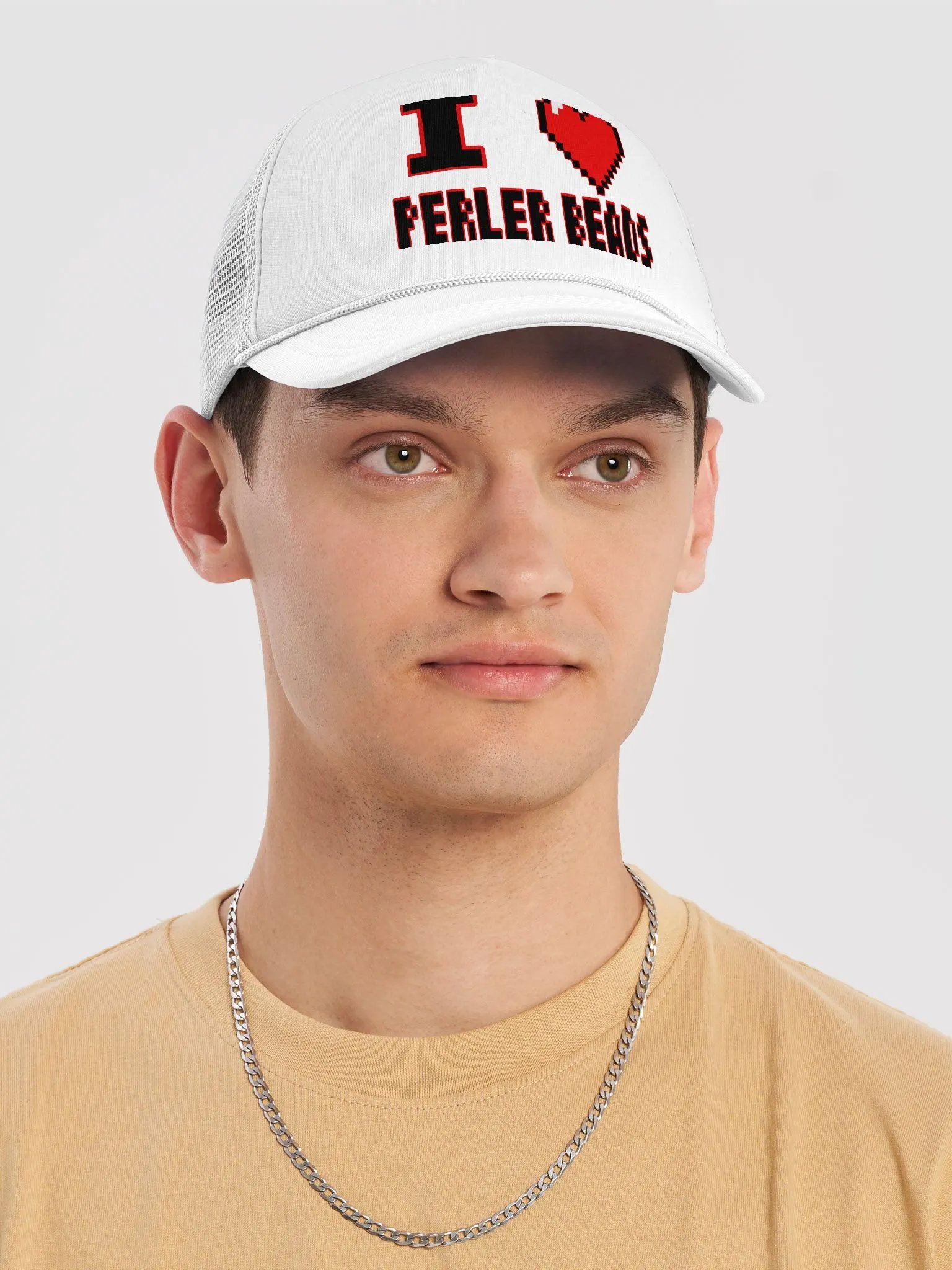 I Heart Perler Bead 2 Foam Hat product image (27)