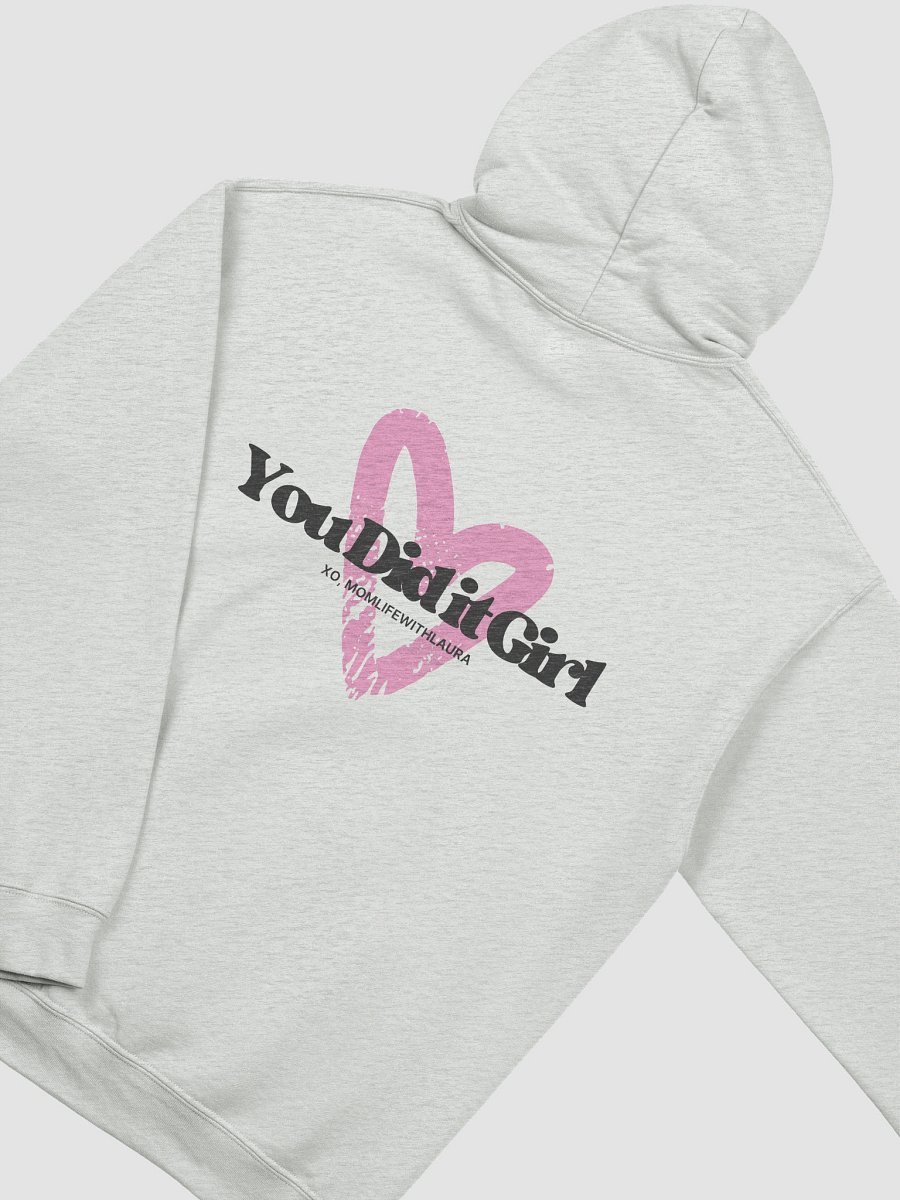 You Did it Girl Heart Hoodie - Black/Pink/Grey product image (4)