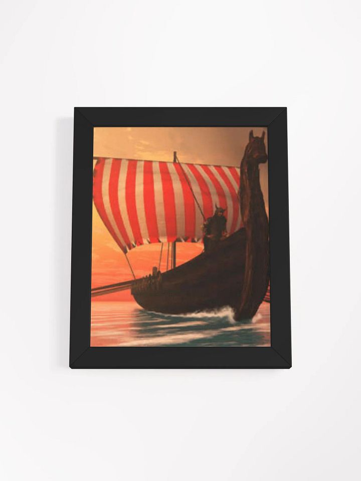 "Set Sail for Glory" Framed Viking Longship Art | Forged In Valhalla product image (9)