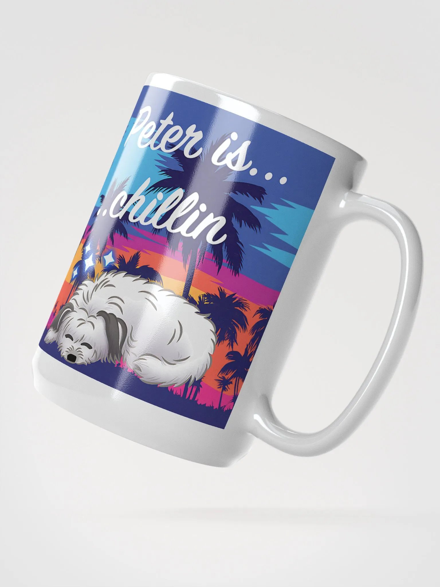 Peter is Chillin White Glossy Mug product image (2)