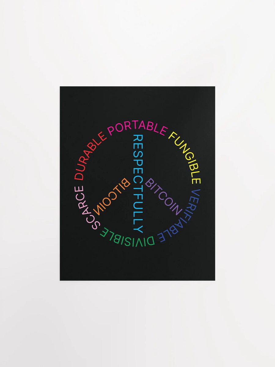 Bitcoin Peace Poster product image (1)