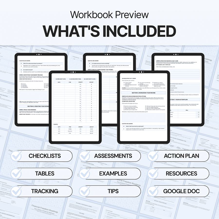 Financial Freedom Roadmap - Google Docs product image (2)