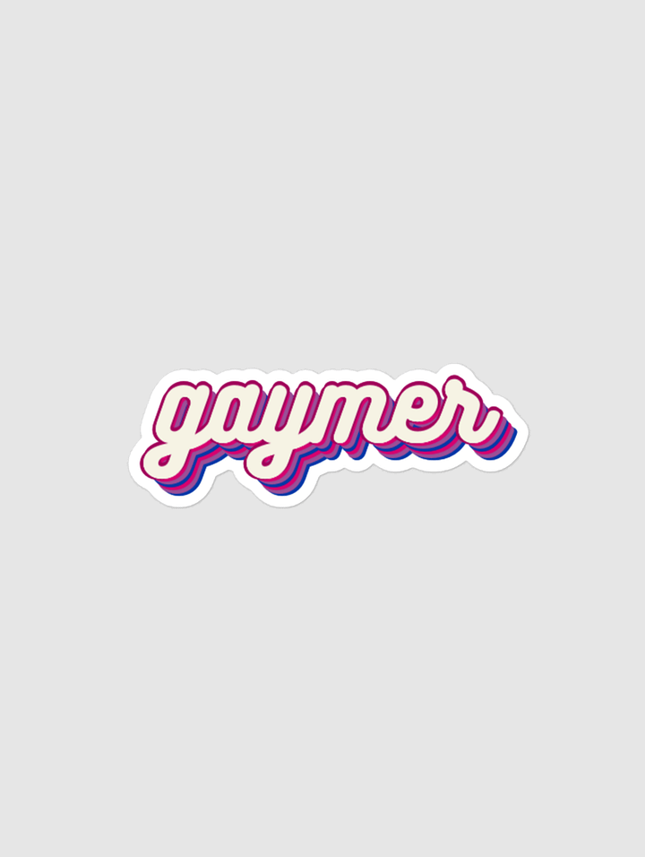 GAYMER STICKER - BISEXUAL PRIDE product image (1)