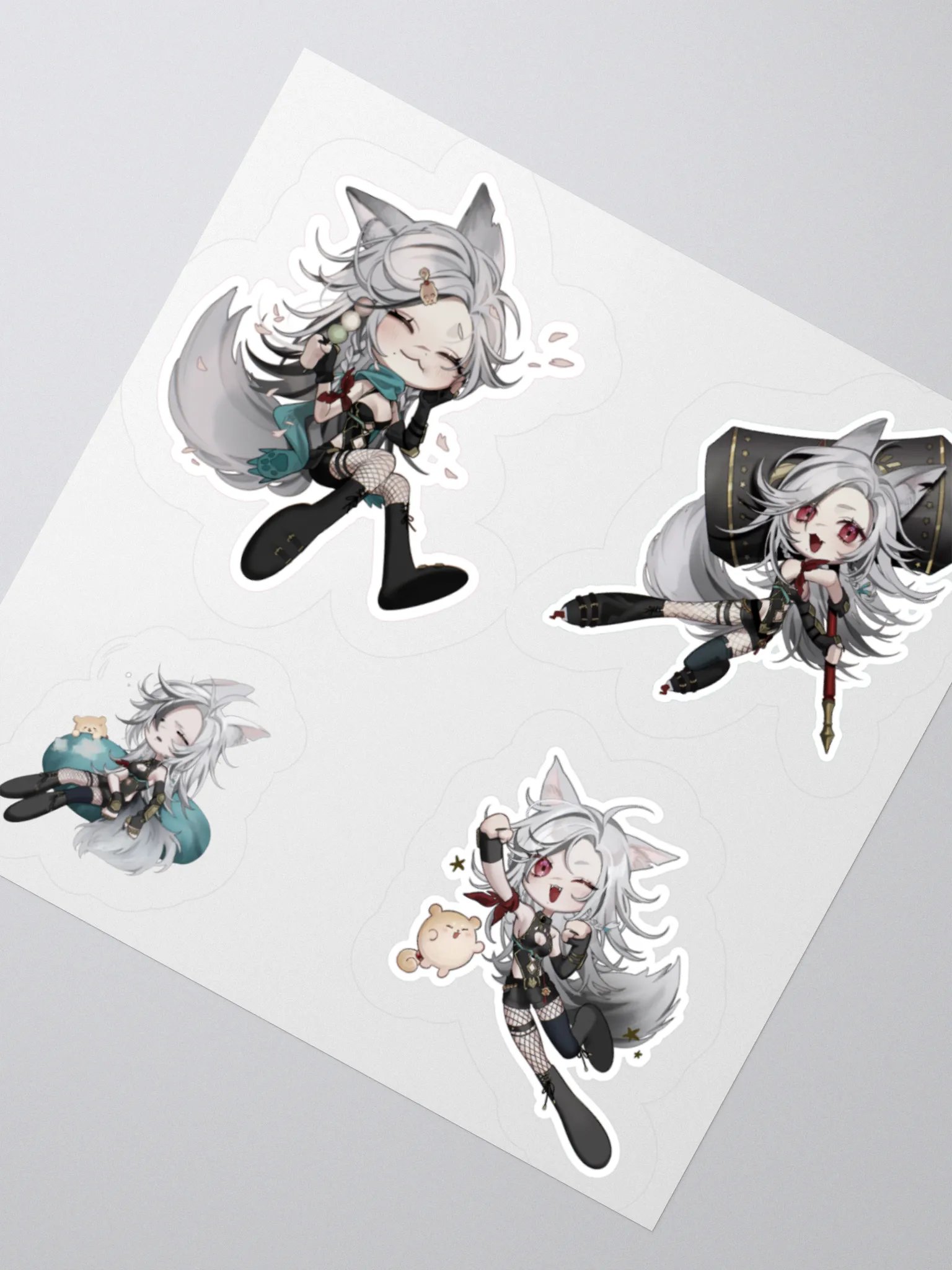 Mischievous Paws Fantasy Kiss Cut Stickers product image (5)