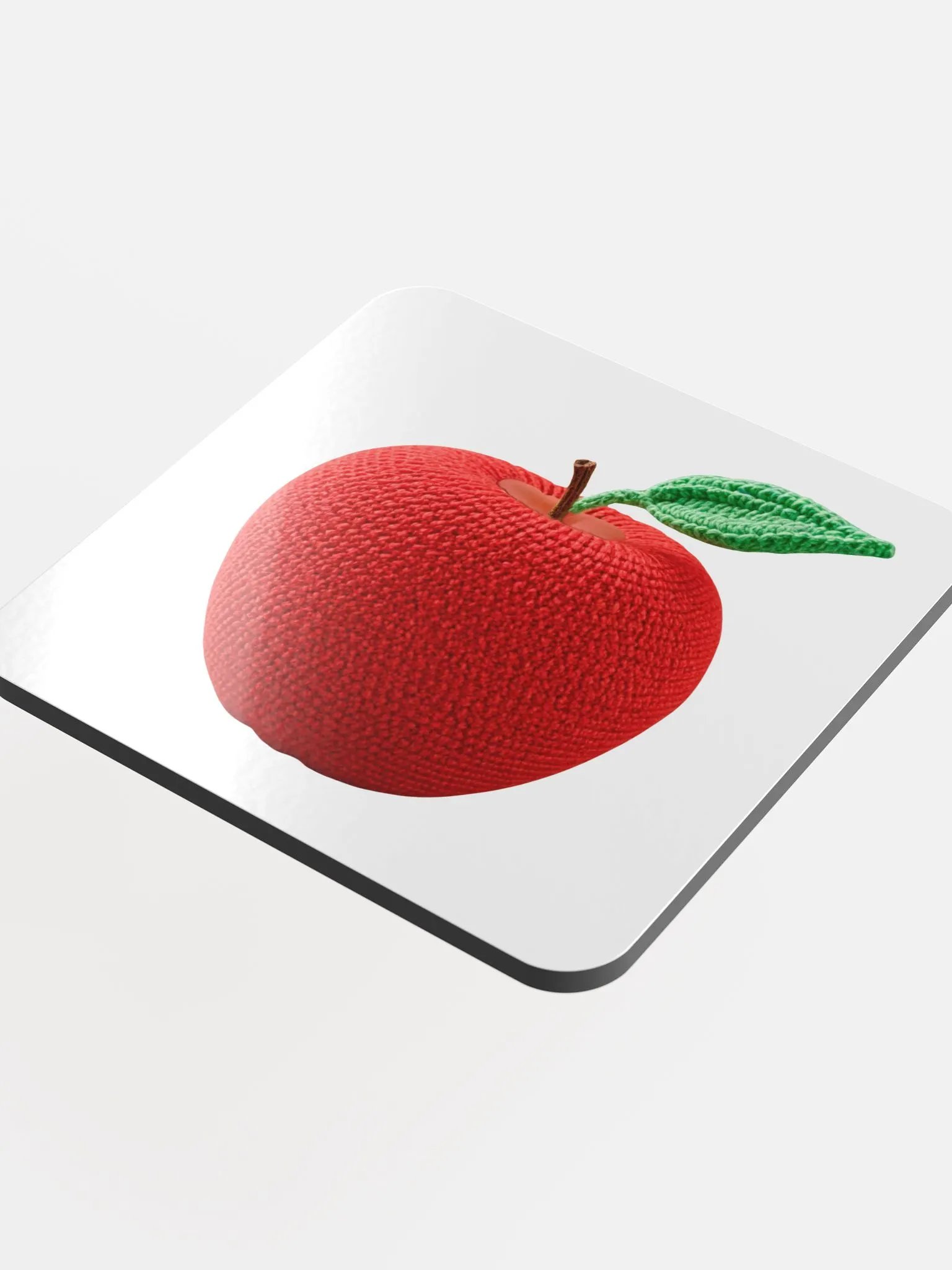 CozyAvocado Glossed Cork Coaster Apple #1 product image (4)