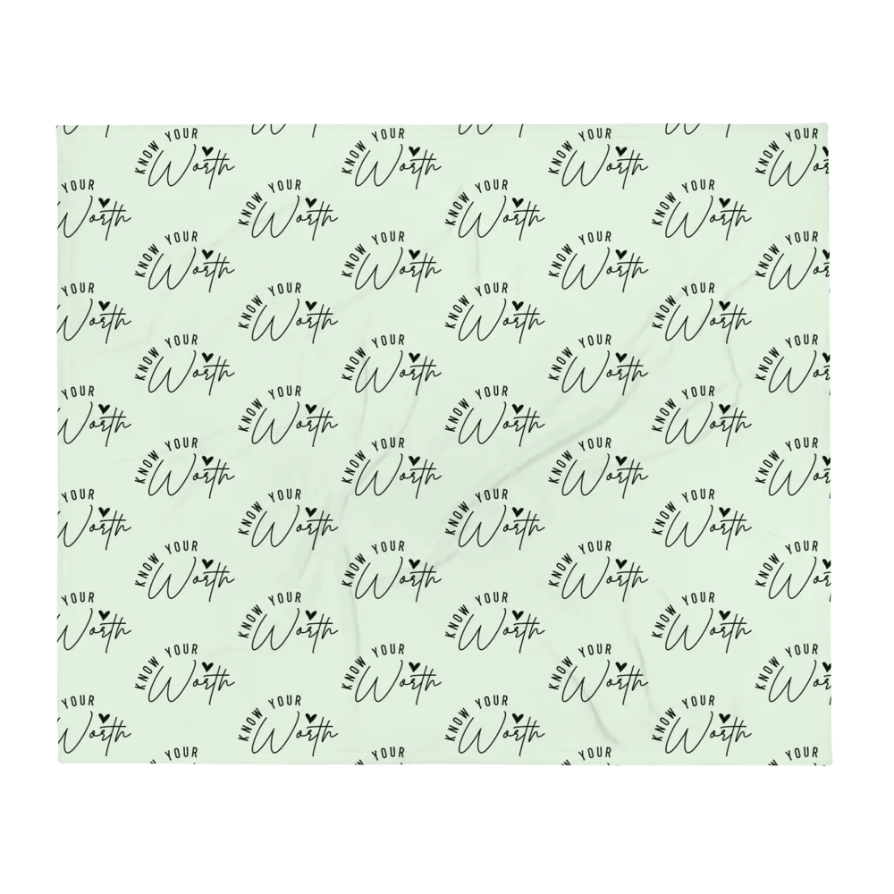 Know Your Worth Blanket product image (3)