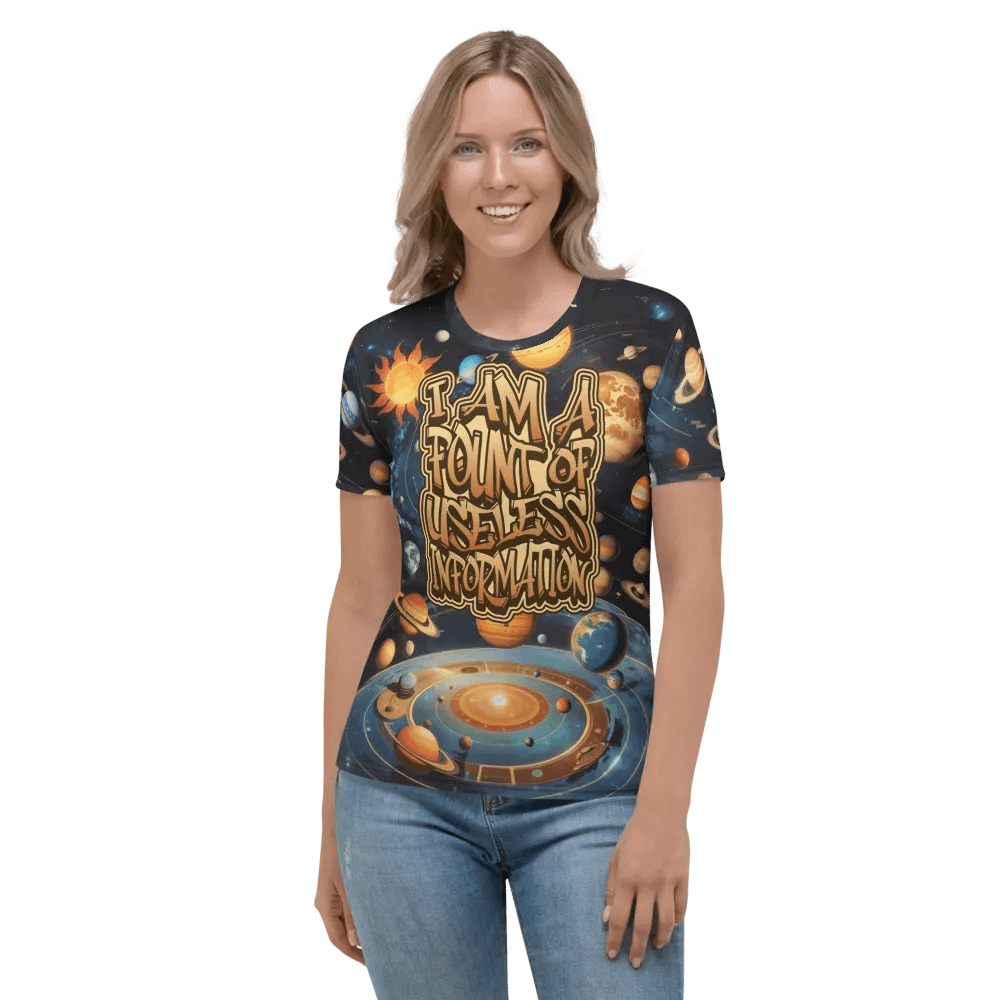 Funny Fount of Useless Information All Over Print T-shirt product image (5)