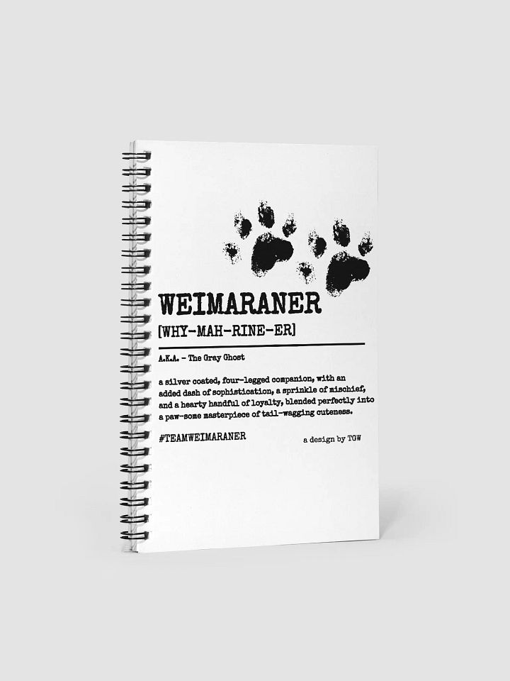 Definition of Weimaraner V2 - Spiral Notebook product image (2)