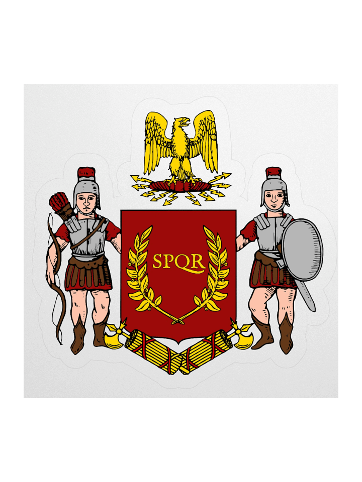 SPQR Roman Empire Crest Kiss Cut Sticker product image (1)
