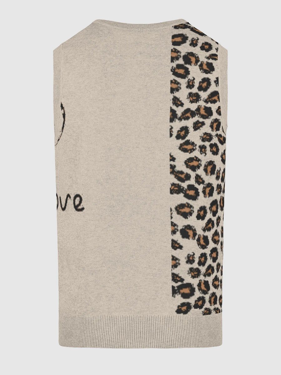 Leopard Luxe Knitted V-Neck Vest product image (16)