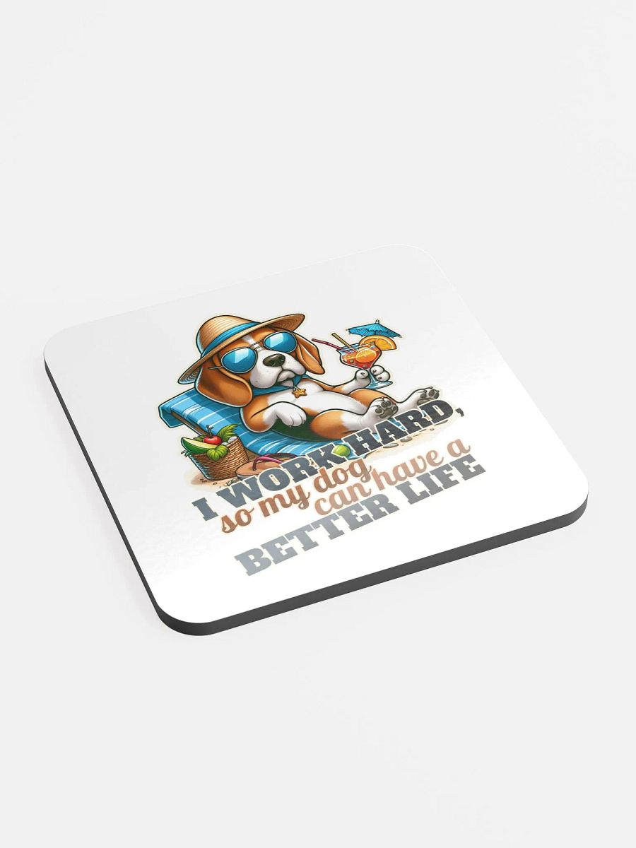Work Hard - Beagle Beach - Coaster product image (2)