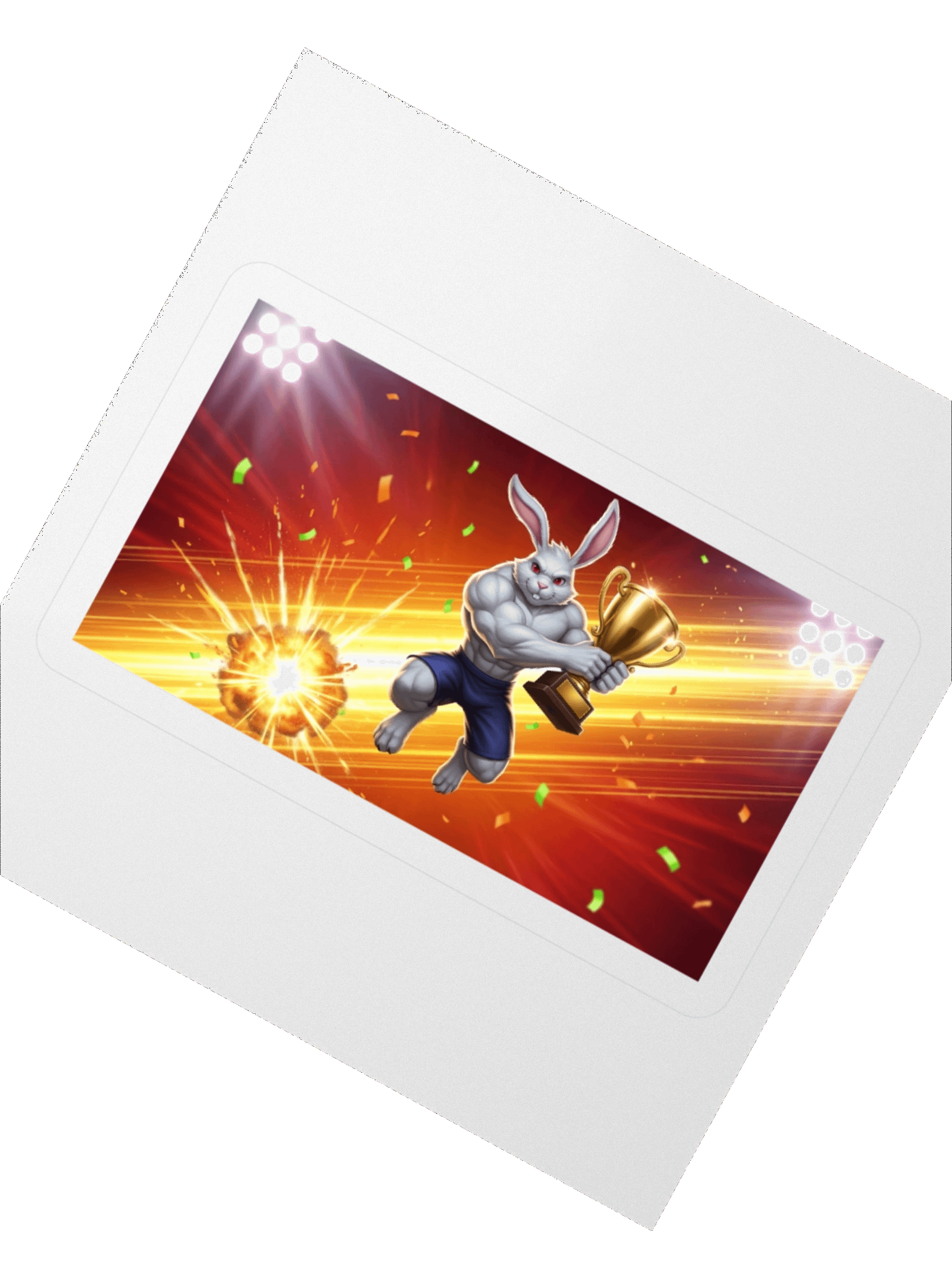 Victory Bunny Kiss Cut Stickers product image (7)