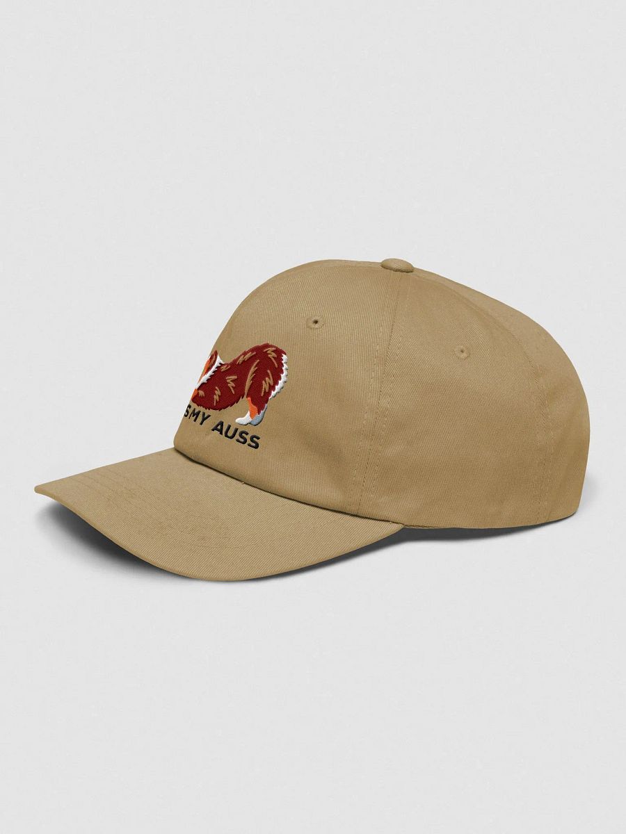 Kiss My Auss Classic Dad Hat(Embroidered) of an Australian Shepherd(Red Tricolor) product image (7)