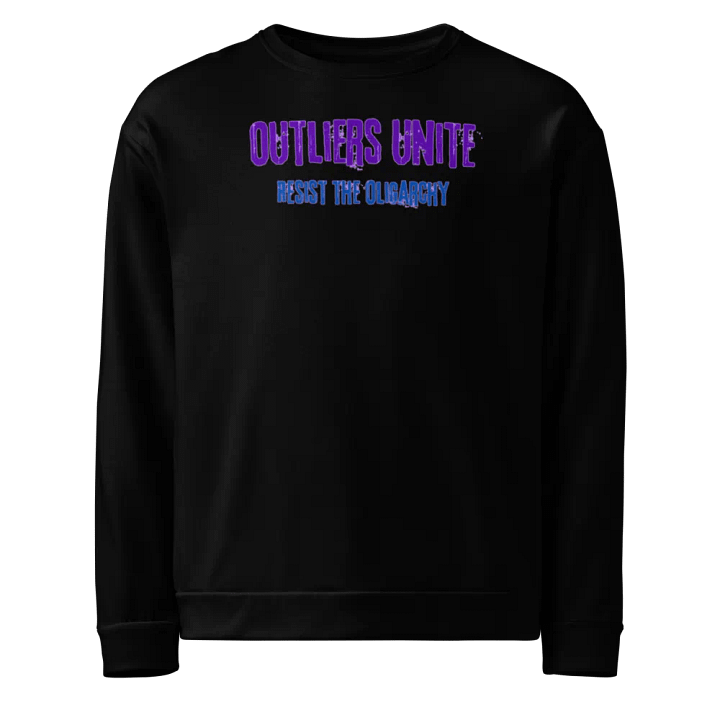 Resistors, Outliers Unite (Words only), Black Sweatshirt product image (1)