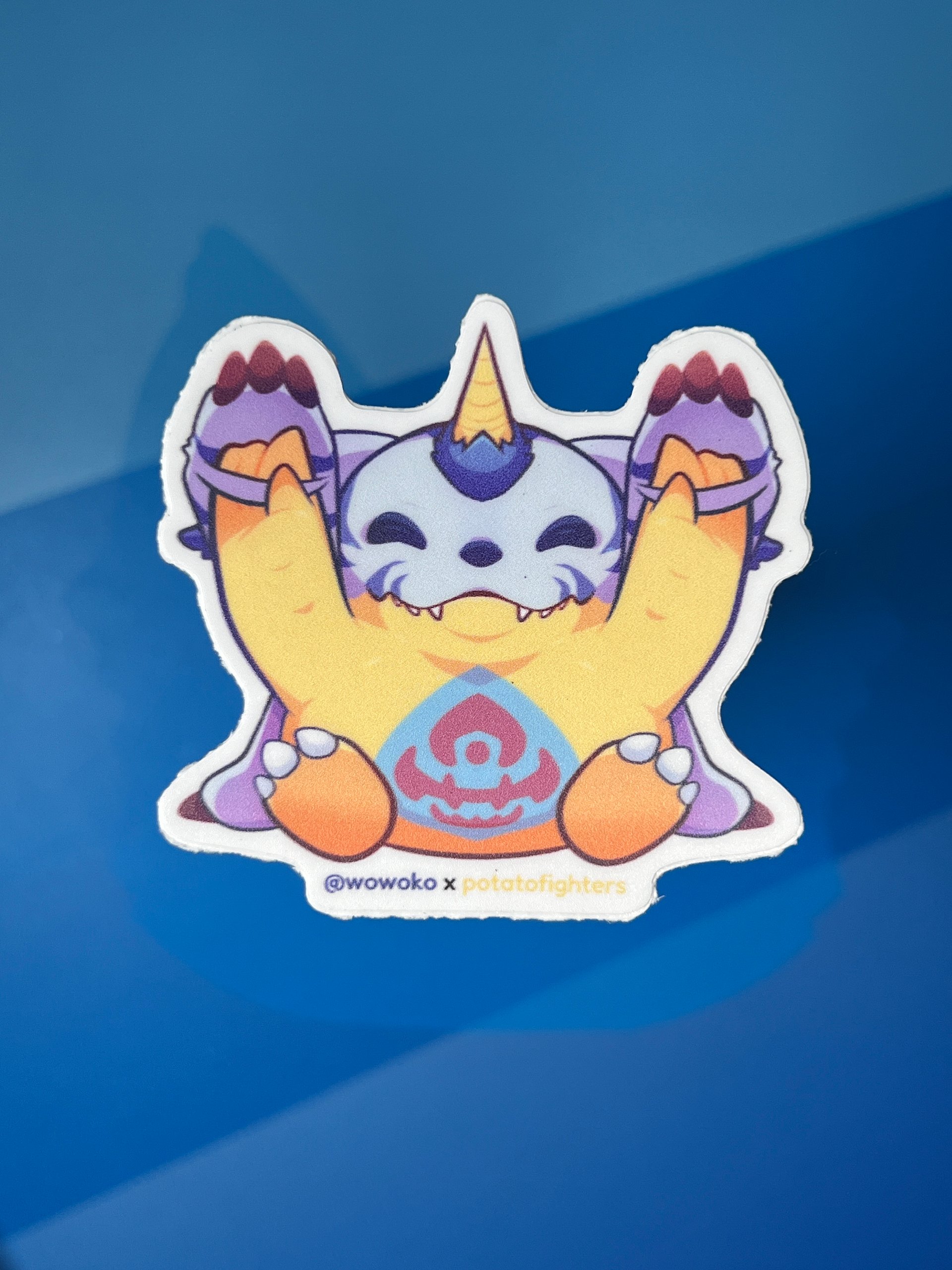 WoWoKo x Potato Fighters - Digimon - Gabumon - Sticker product image (2)