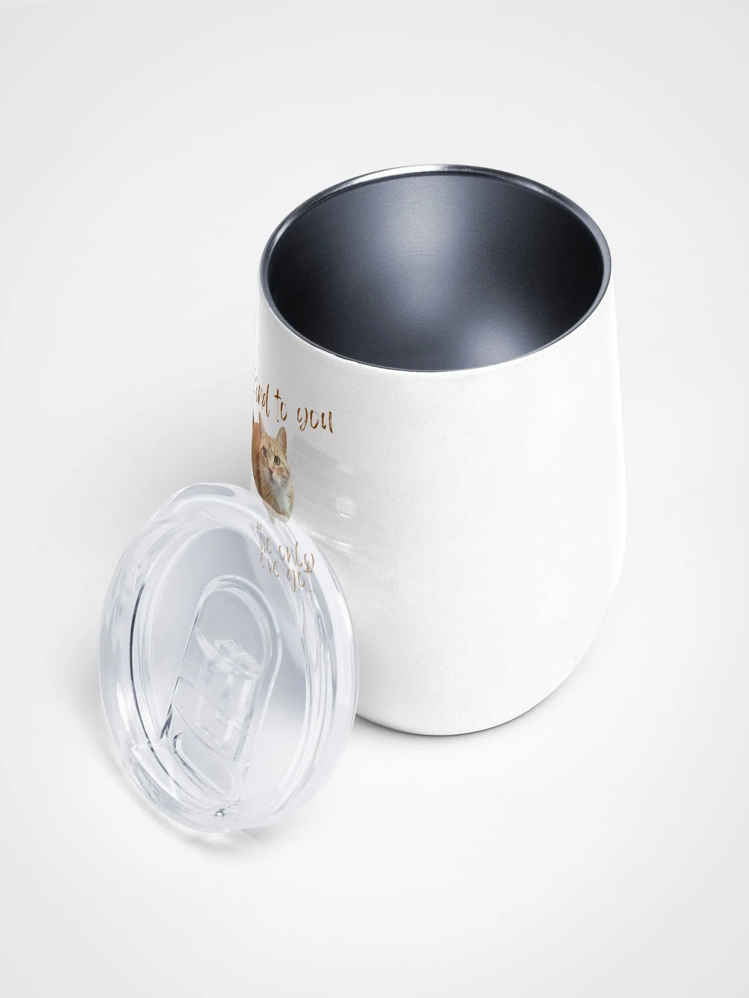 Ginger Cat Kindness Wine Tumbler product image (2)