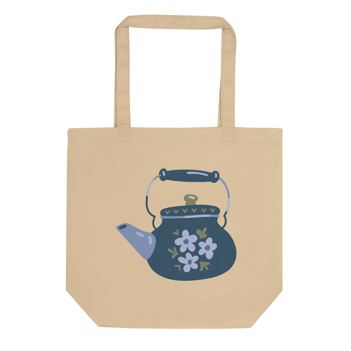 Floral Harmony Teapot Tote Bag product image (1)