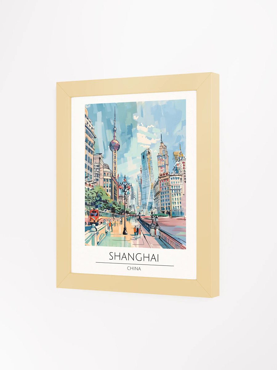 Shanghai China Framed Travel Poster product image (3)