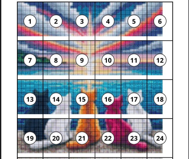Dreamy Cat Vacation Cross Stitch product image (2)