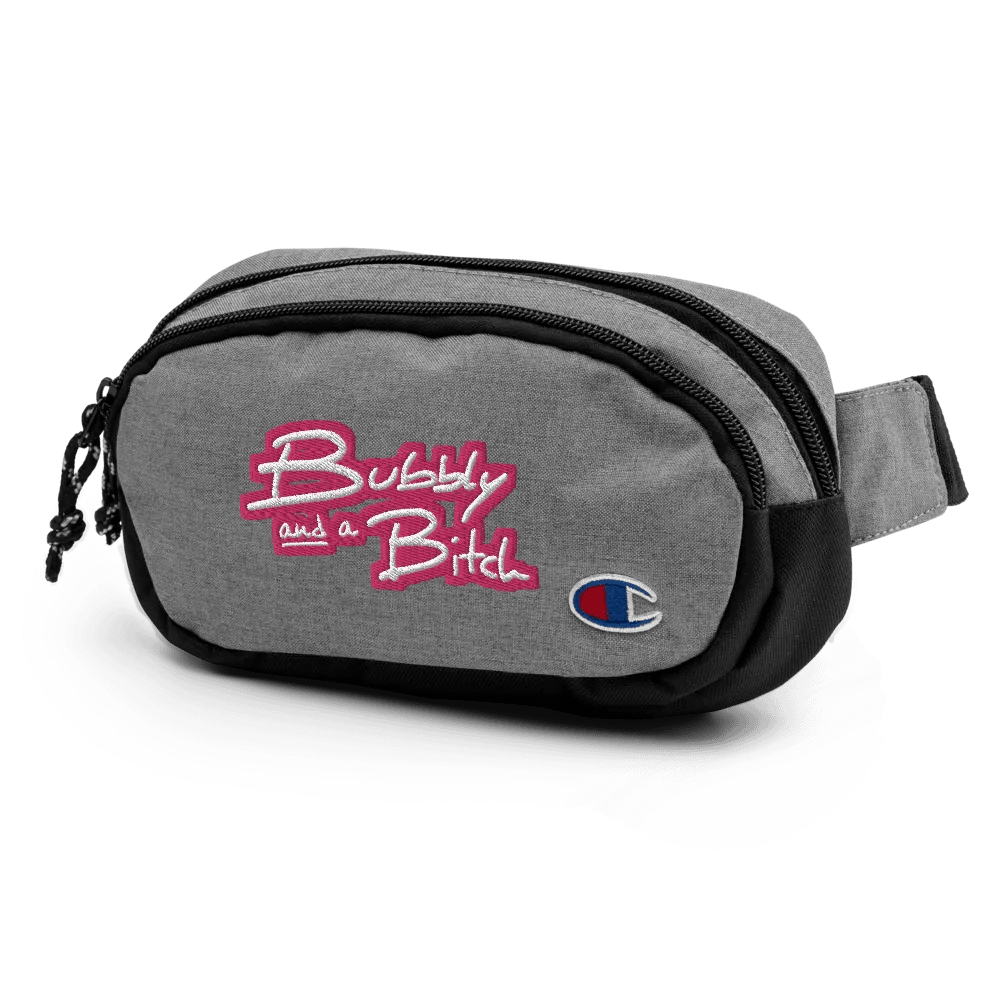 Bubbly and a B (pink bubble design 2) champion fanny pack product image (4)
