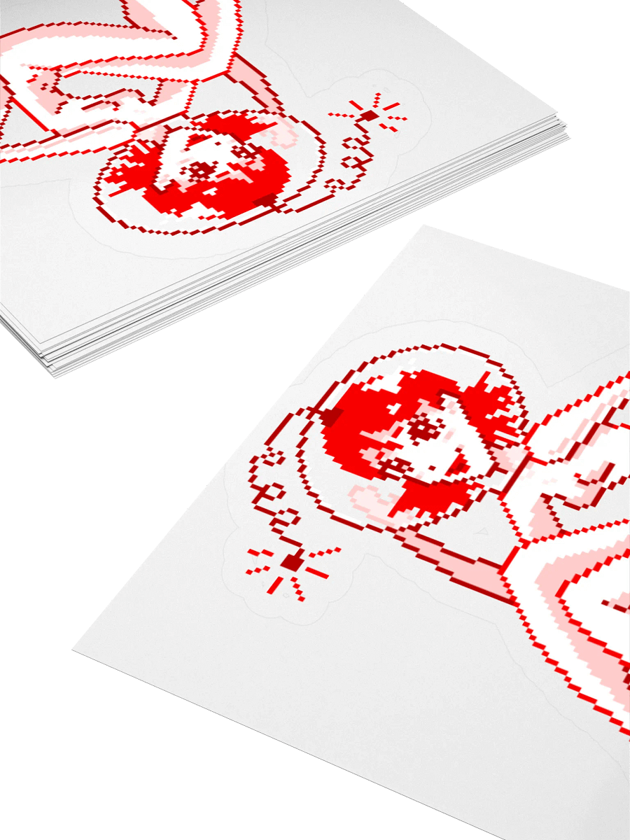 Retro Spacegirl smaller sticker product image (4)