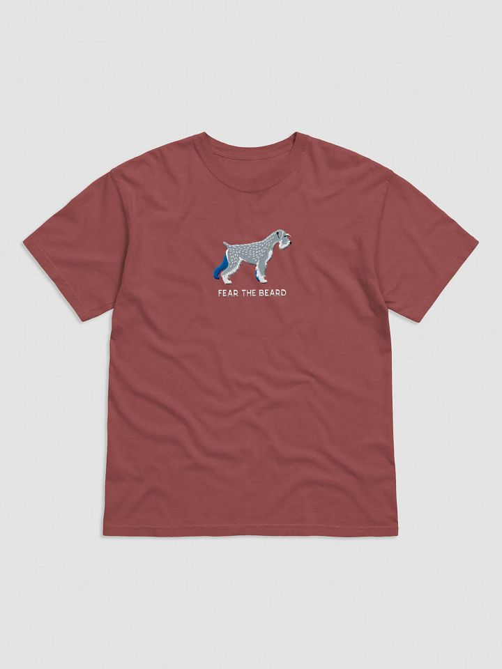 Fear the Beard T-Shirt(Embroidered) of a Standard Schnauzer product image (9)