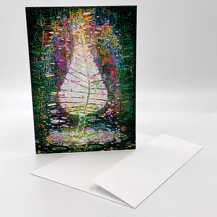 Mystic Leaves Greeting Cards, Assorted All Occasion Handmade Note Card, 4 Pack, 5x7 inches, Blank Inside, with Envelopes product image (5)