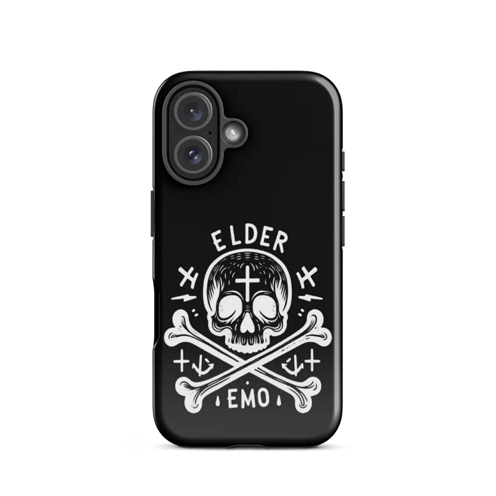 White Skull Elder Emo Tough iPhone® Case product image (1)