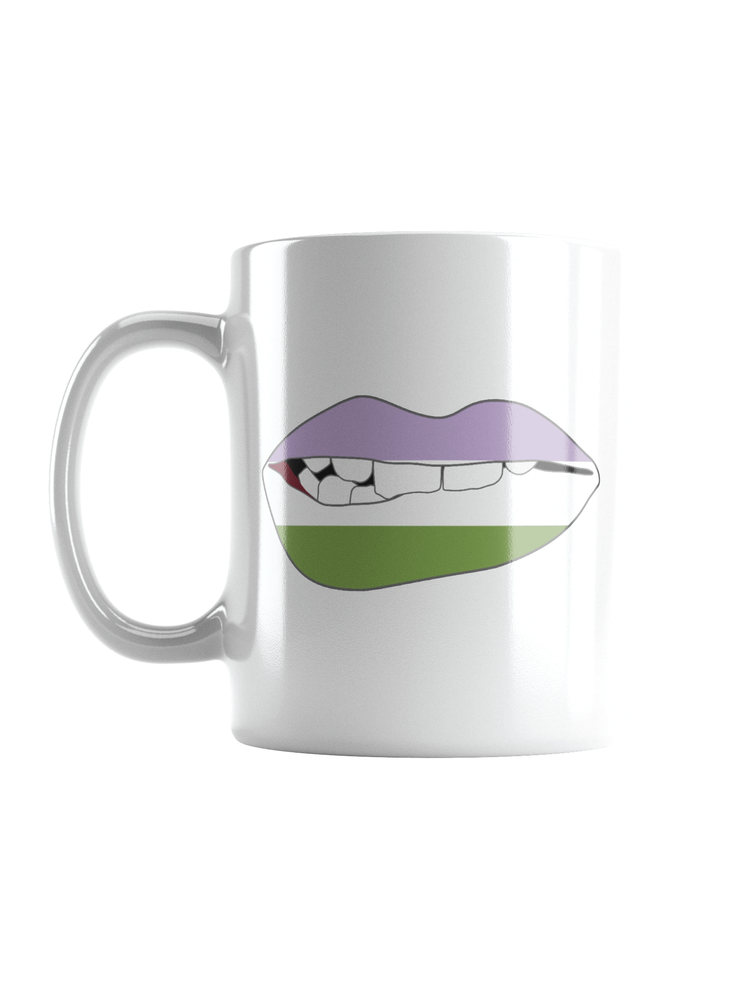 Genderqueer Pride Flag Biting Lips Mug product image (6)