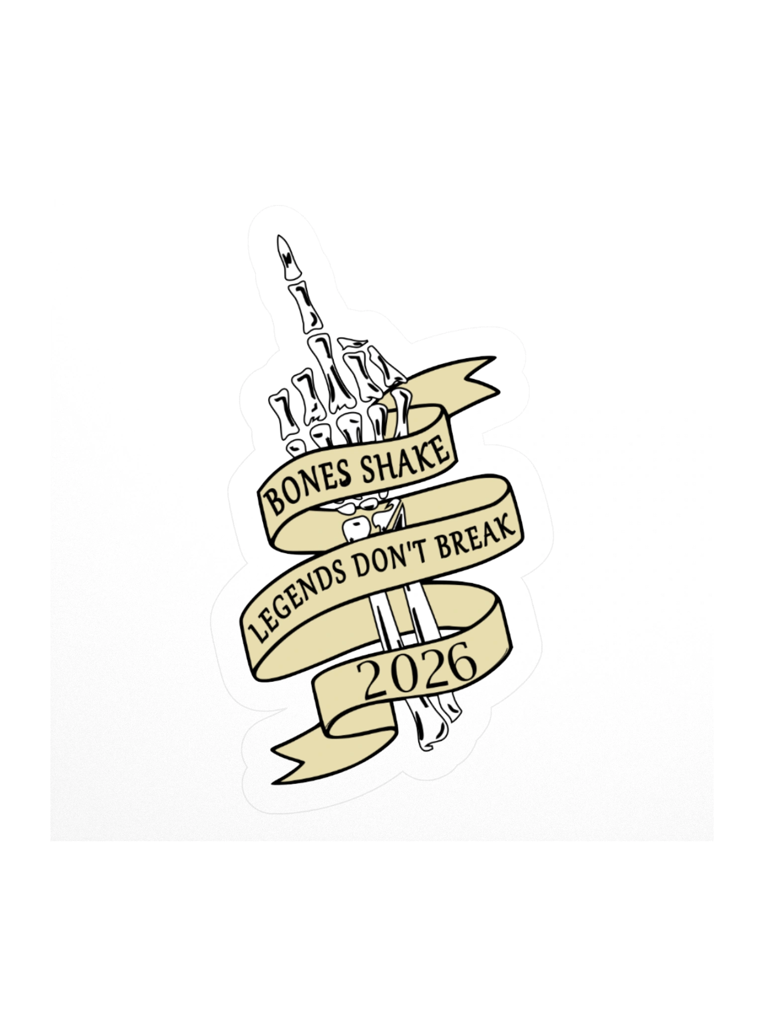 💀 The "Bones Shake, Legends Don't Break" badge of HONOR product image (1)