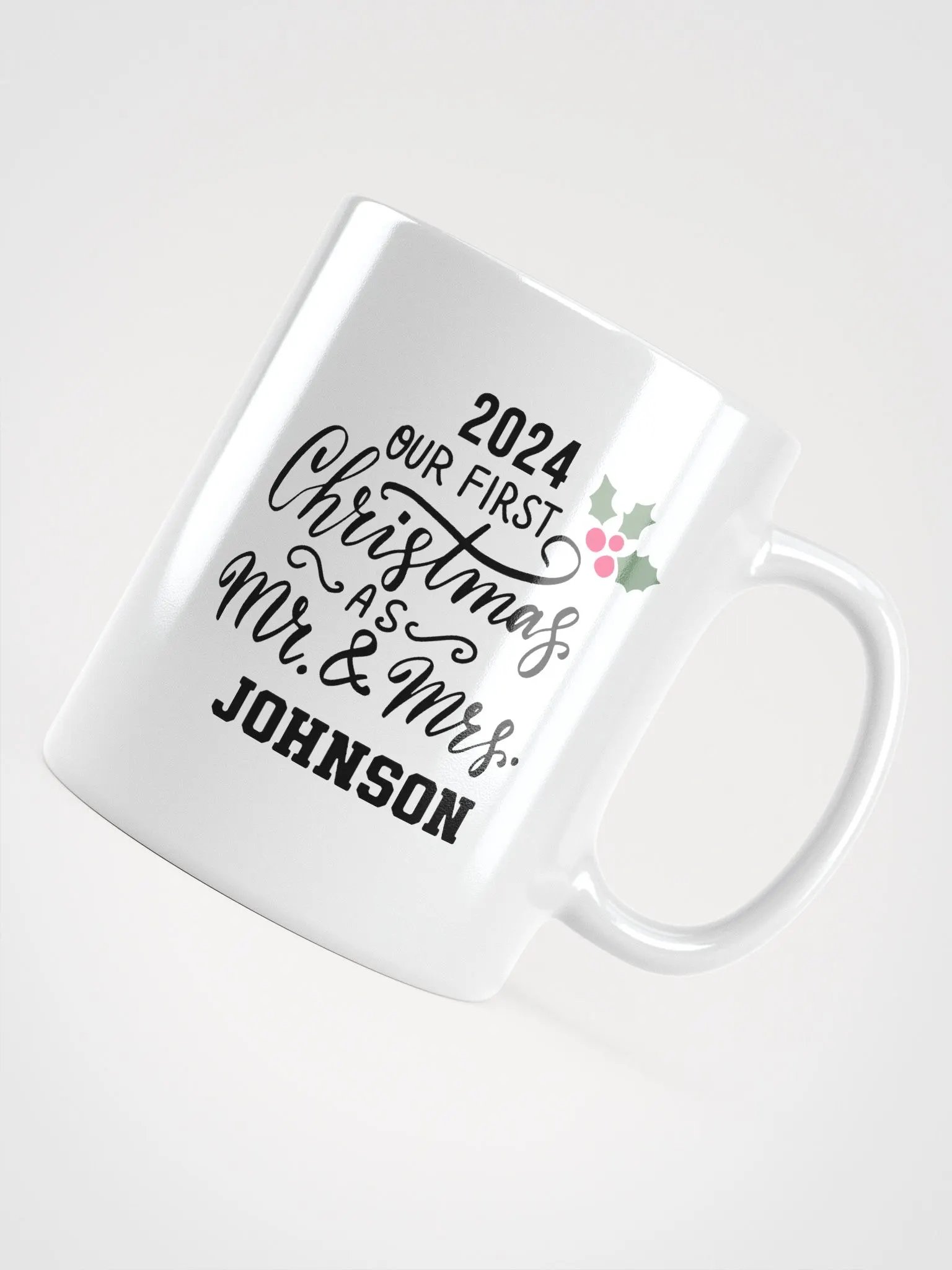 Personalized 1st Christmas as Mr. & Mrs. Mug | Custom Coffee Mug | Dishwasher & Microwave Safe product image (12)