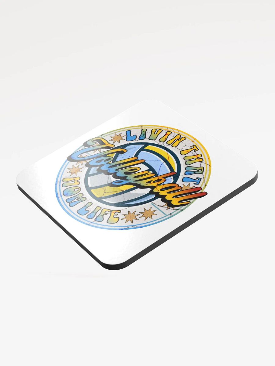 Livin That Mom Life Volleyball Vintage Coaster product image (4)