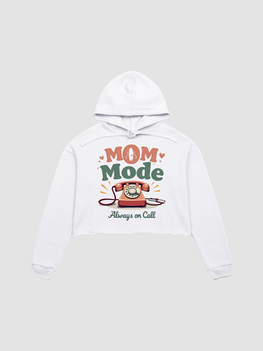 Retro MOM Mode Crop Hoodie product image (1)