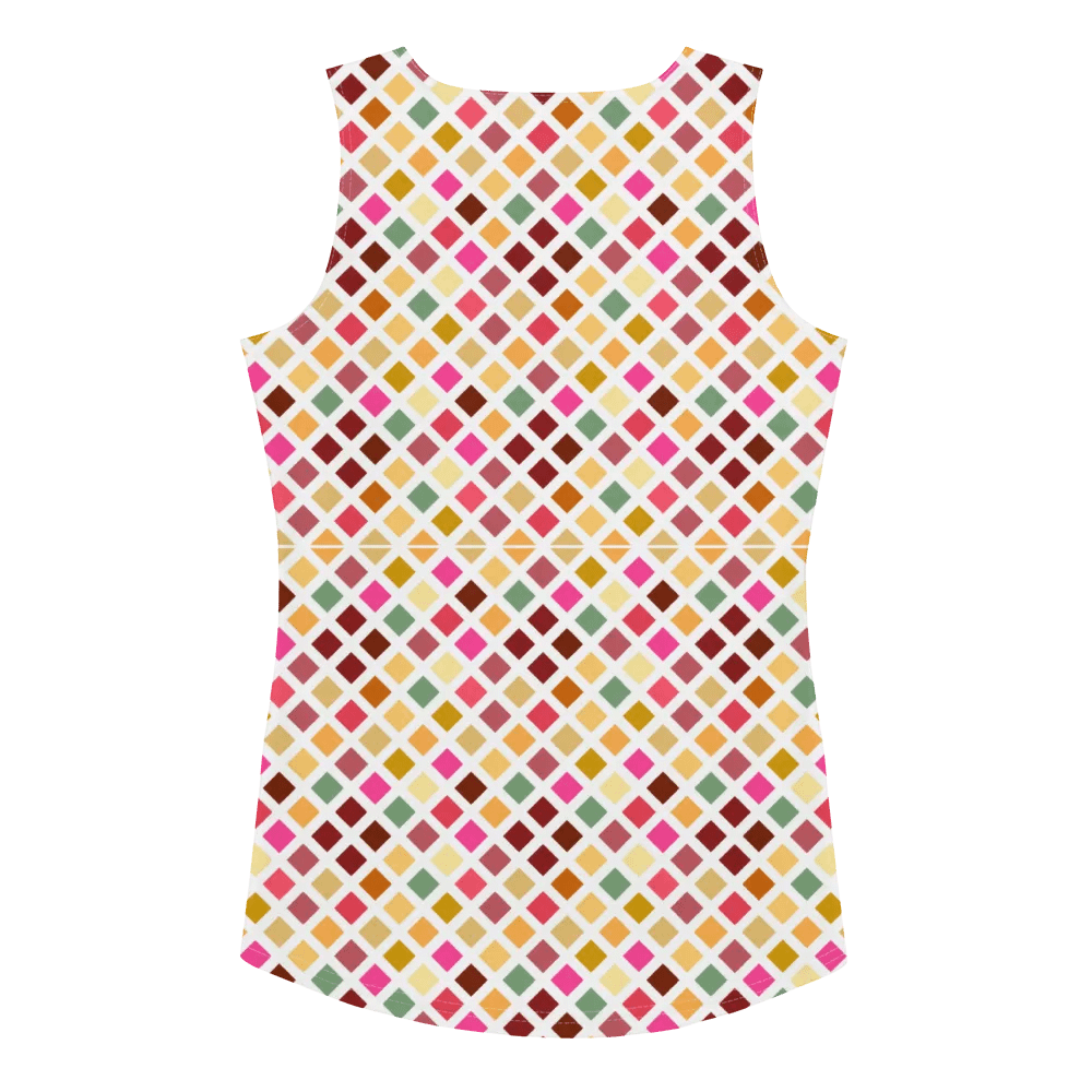 Colorful Square Pattern Design Tank Top - Ver 3 product image (2)