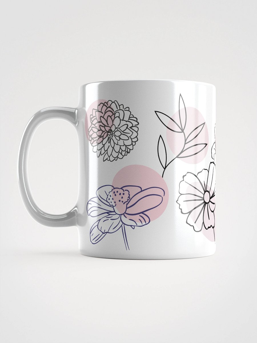 Mug Blanc - Eclosion Fondue - Cadeau Floral Stylisé product image (6)