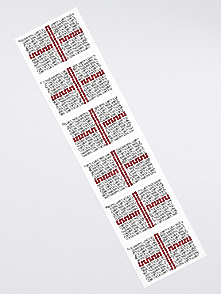 England Bike Chain Flag Sticker 6 Pack product image (2)