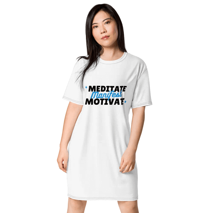 Manifest Script All-Over T-Shirt Dress product image (1)