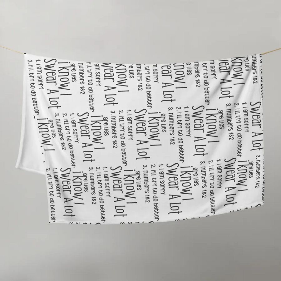 I Know I Swear A Lot Blanket product image (9)