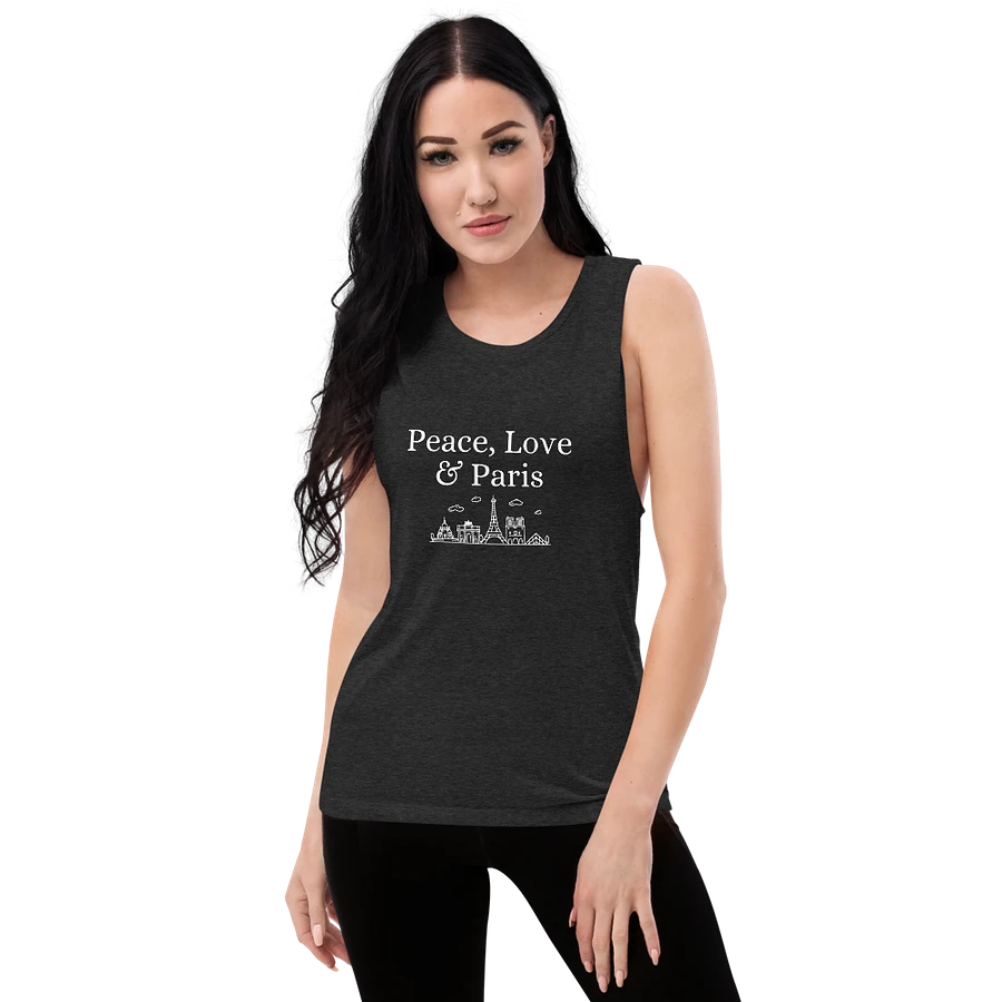 Peace, Love and Paris with Monuments Women's Flowy Muscle Tank product image (10)