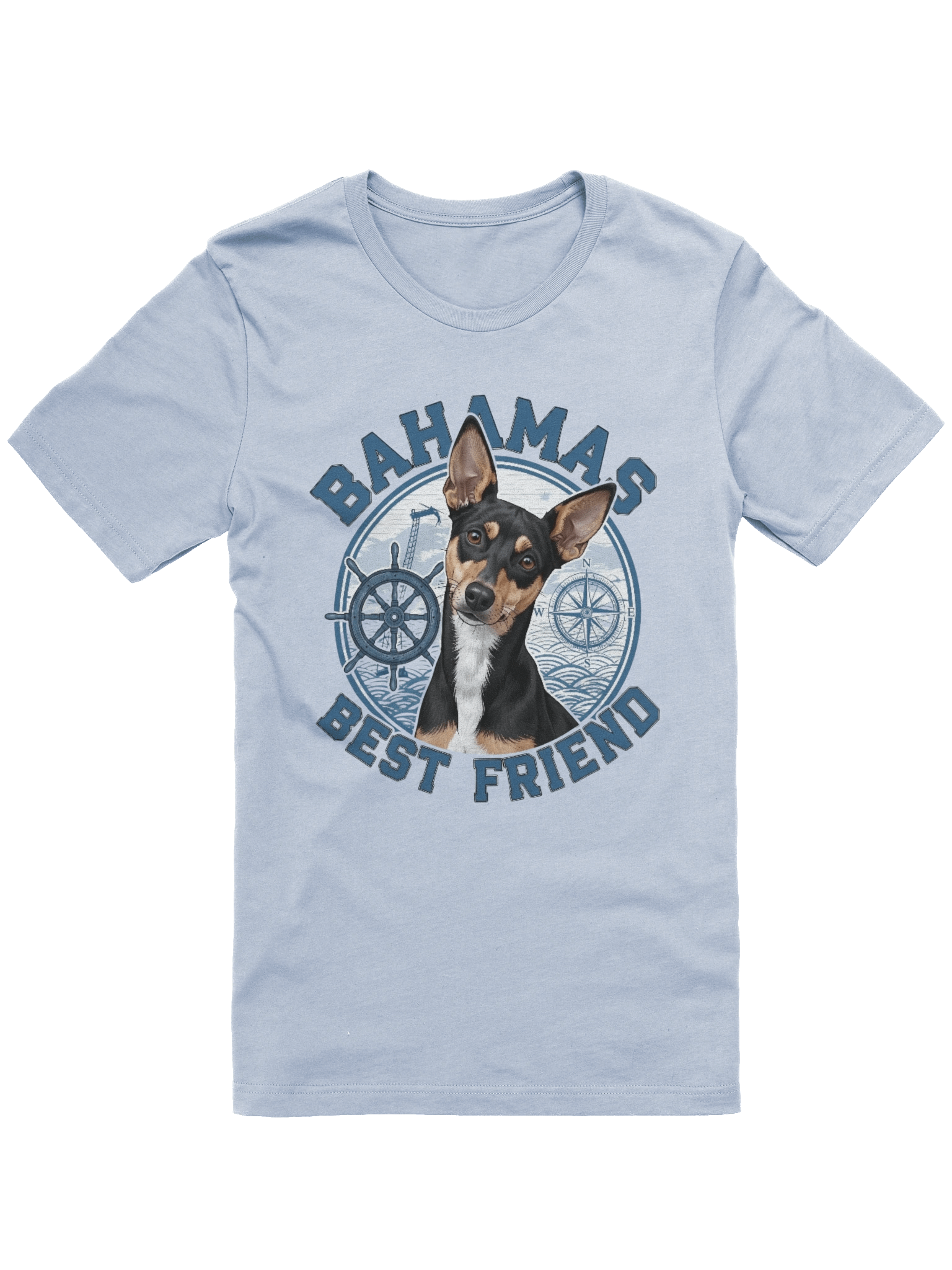 Bahamas Best Friend - Potcake Dog Nautical Tshirt product image (1)