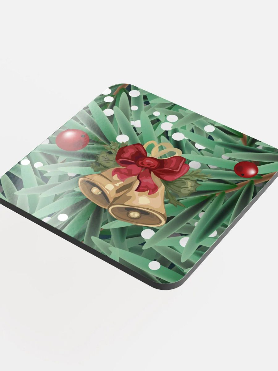 Festive Bells Cork Coaster Set gift for entertainers moms colleagues friends product image (4)