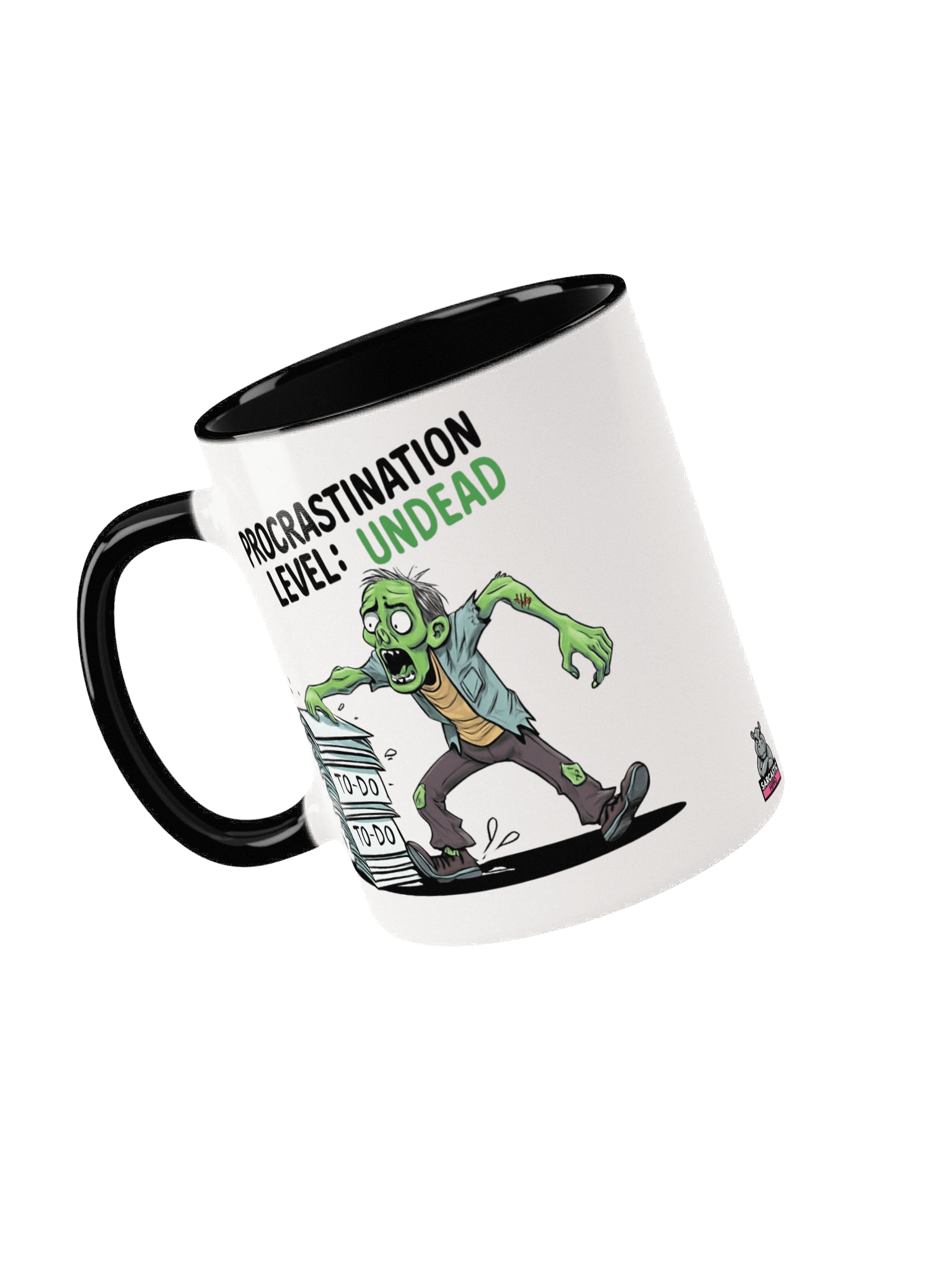 "Procrastination Level: Undead" Halloween - Zombie Mug – Funny To-Do List Graphic Mug for Chronic Procrastinators product image (1)