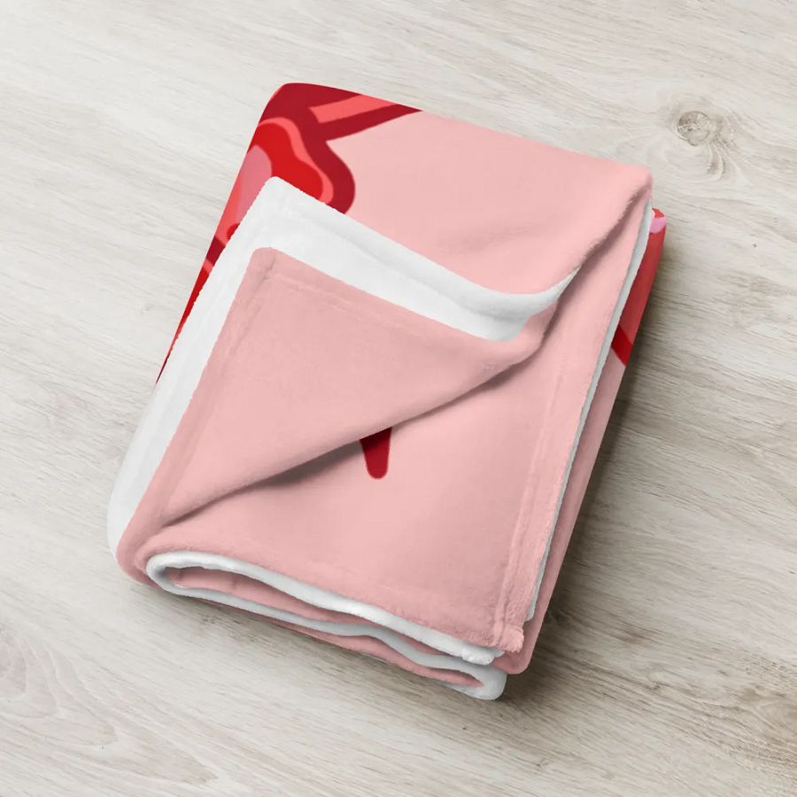 Candy Hearts Throw Blanket product image (6)